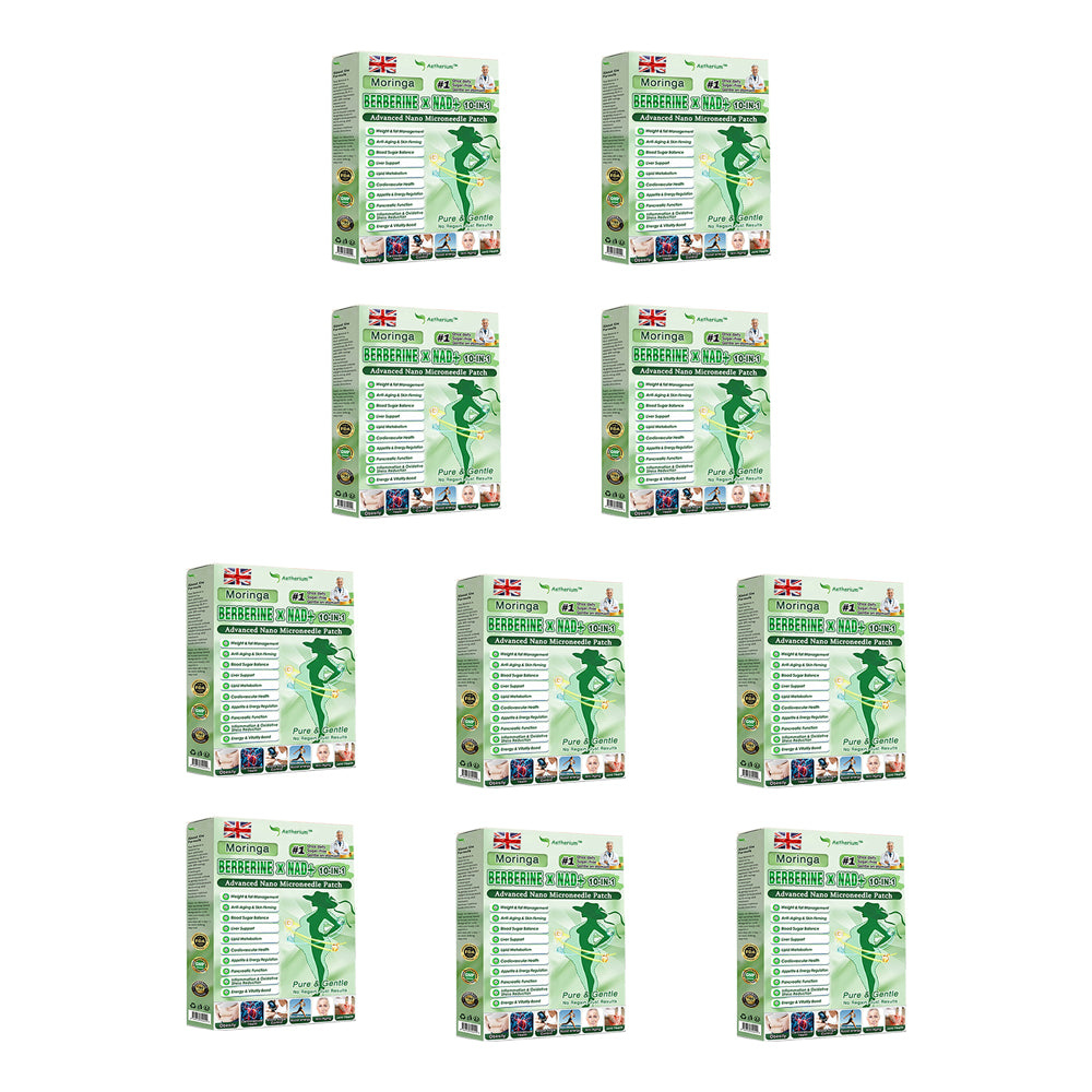 ✅Official Store | 🍋 Aetherium™ Moringa & Berberine 10-IN-1 Advanced Nano Microneedle 1 Patch (Once Daily, visible changes in 7 days) ✅ Obesity, Diabetes, Sleep Apnea, And Joint Issues