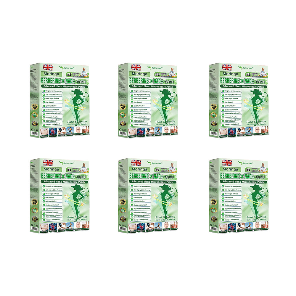 ✅Official Store | 🍋 Aetherium™ Moringa & Berberine 10-IN-1 Advanced Nano Microneedle 1 Patch (Once Daily, visible changes in 7 days) ✅ Obesity, Diabetes, Sleep Apnea, And Joint Issues