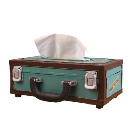 🎁Retro Radio Shape Tissue Box – Paper Towel & Napkin Holder for Home, Bar, Office